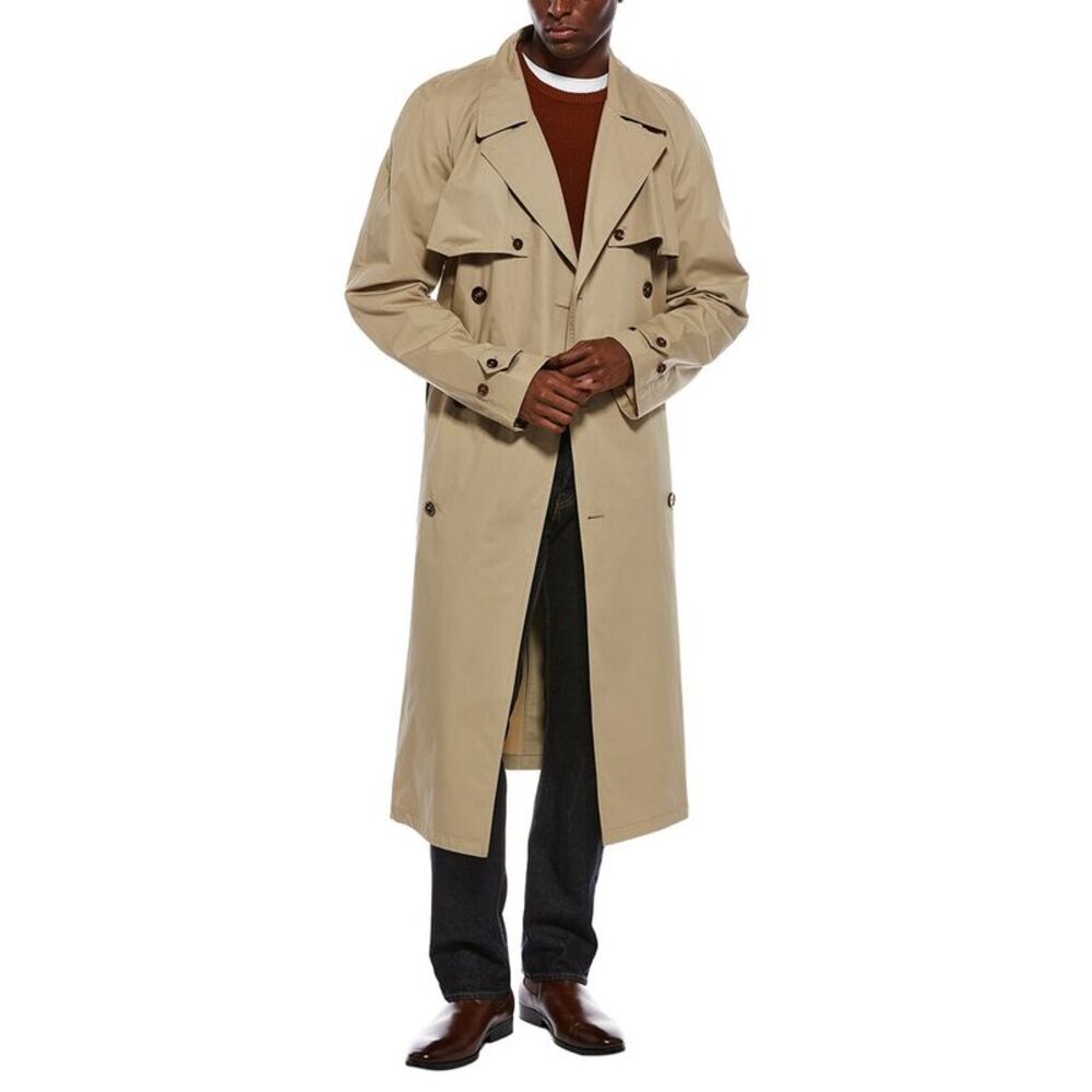 Dolce & Gabbana Mens Full Trench Coat, Beige